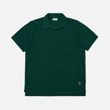 Universal Works Vacation Polo Piquet Green