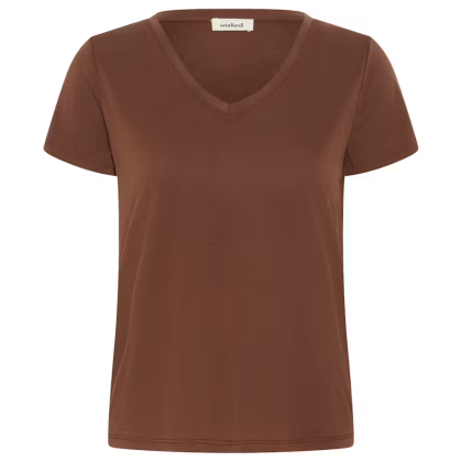 SOAKED SLColumbine V-neck - CAPPUCHINO