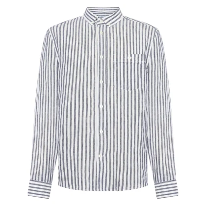 KLITMOLLER DENNIS STRIPED SHIRT KC1778 CREAM NAVY