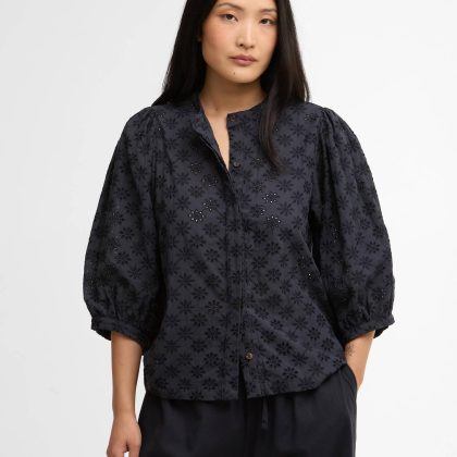BARBOUR LAYLA TOP NAVY