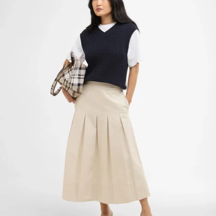 BARBOUR KIRBY MIDI SKIRT JASMINE