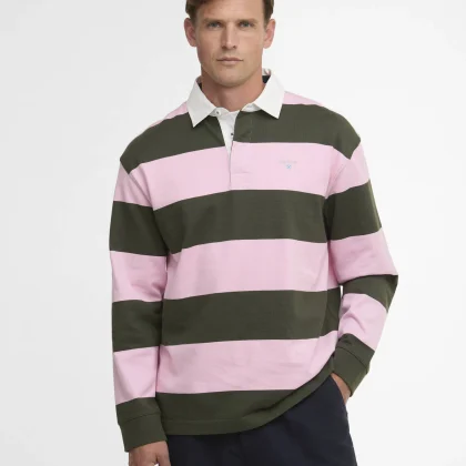 BARBOUR Broome Rugby Shirt Pink