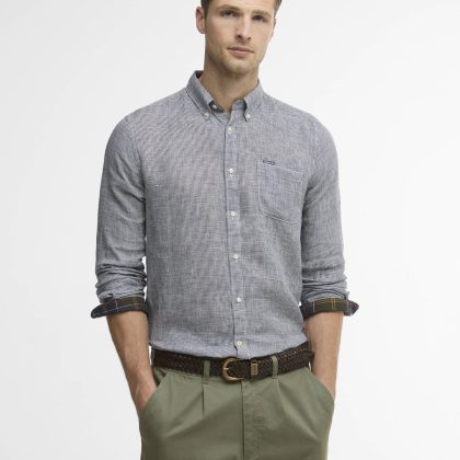 BARBOUR Linton Tailored Shirt Dark Navy
