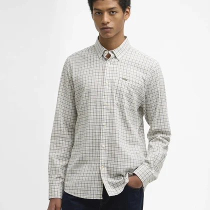 BARBOUR Nelson L-S Tailored Shirt Stone
