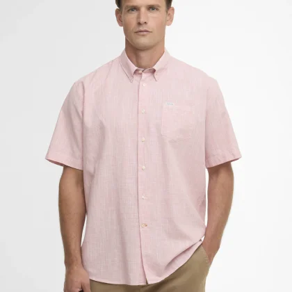 BARBOUR FLEWING LINEN BLEND Pink