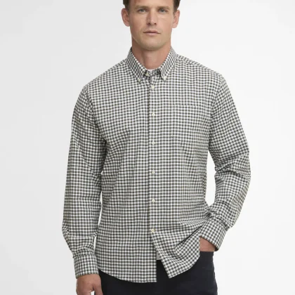 BARBOUR GINGHAM ALKSIDE REGULAR SHIRT Olive