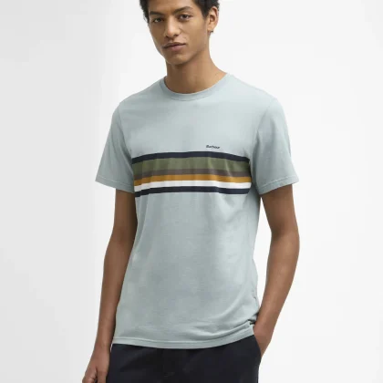 BARBOUR Newsham Gestreept T-shirt Slate