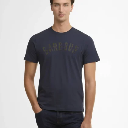 Barbour Berwick Tartan T-Shirt Navy