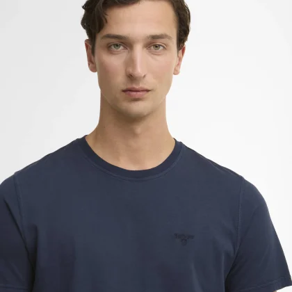 Barbour Washed Tartan T-Shirt Washed navy