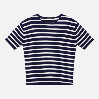 Roosenstein Wolke - HINKE RIB T-SHIRT - NAVY OW