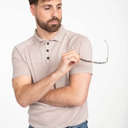Roosenstein & Wolke - Naud | polo merino 1886-0710 Sand