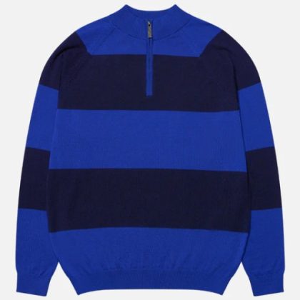 Roosenstein & Wolke - Jorryt | merino half zip - Navy