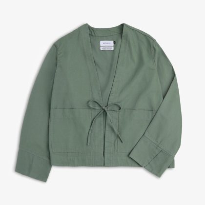 ROTHOLZ Kimono Jacket - Leaf Green