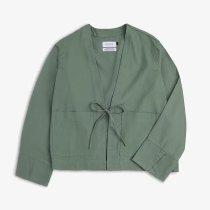 ROTHOLZ - KIMONO JACKET - LEAF GREEN