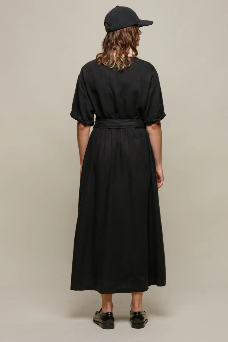 Merz B Schwanen n Linen Wrapover Dress - Afbeelding 2