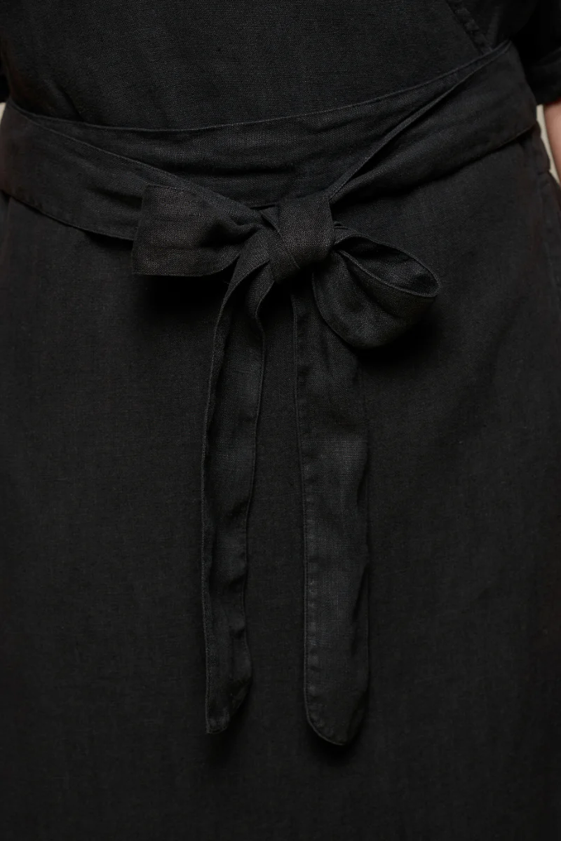 Merz B Schwanen n Linen Wrapover Dress - Afbeelding 5