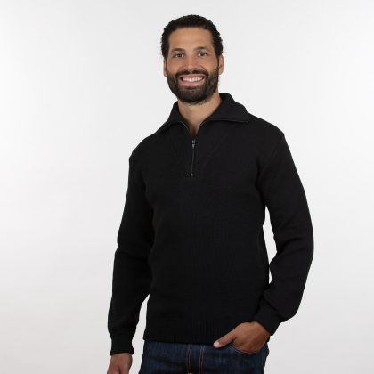 RW FRIES Friese schipperstrui 1886-0101-LODEN-d Black