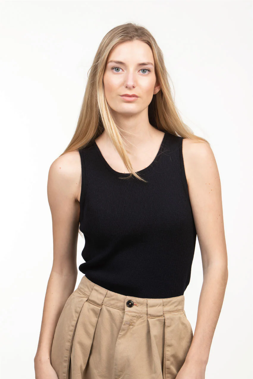 RW Sveva | merino rip top - Navy