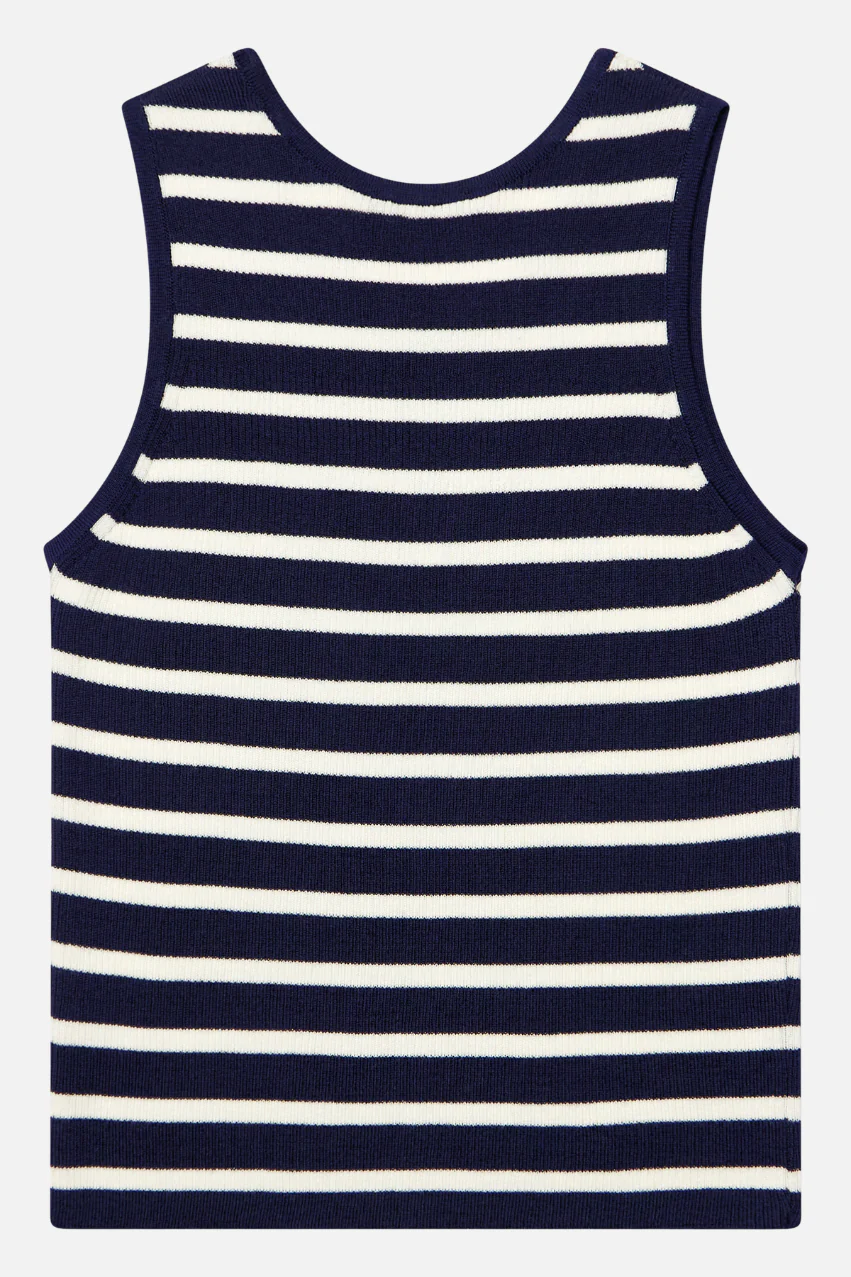 RW Sveva | merino rip top 1886-0801 NAVY OW - Afbeelding 2