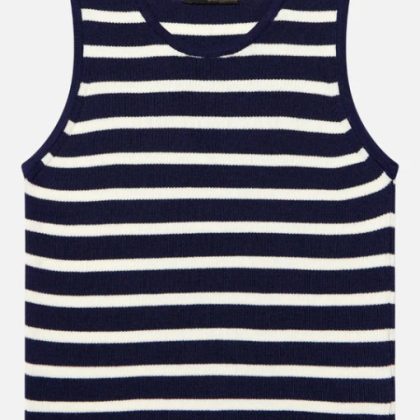 Roosenstein & Wolke Sveva | merino rip top Navy/Off White