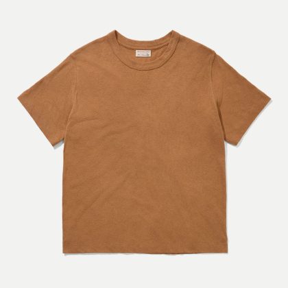 Merz b. Schwanen Soft Pima Cotton T-Shirt   61091000 | 812 caramel