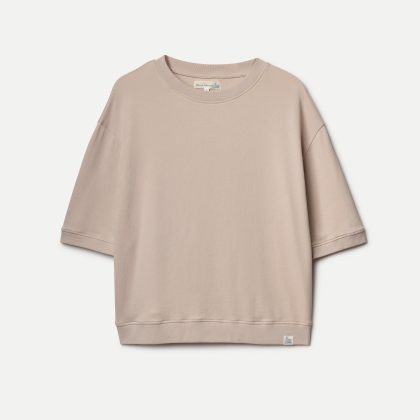 Merz b. Schwanen Lightweight American Fleece Women's Short Sleeve WSW05.342 342 sunset pink