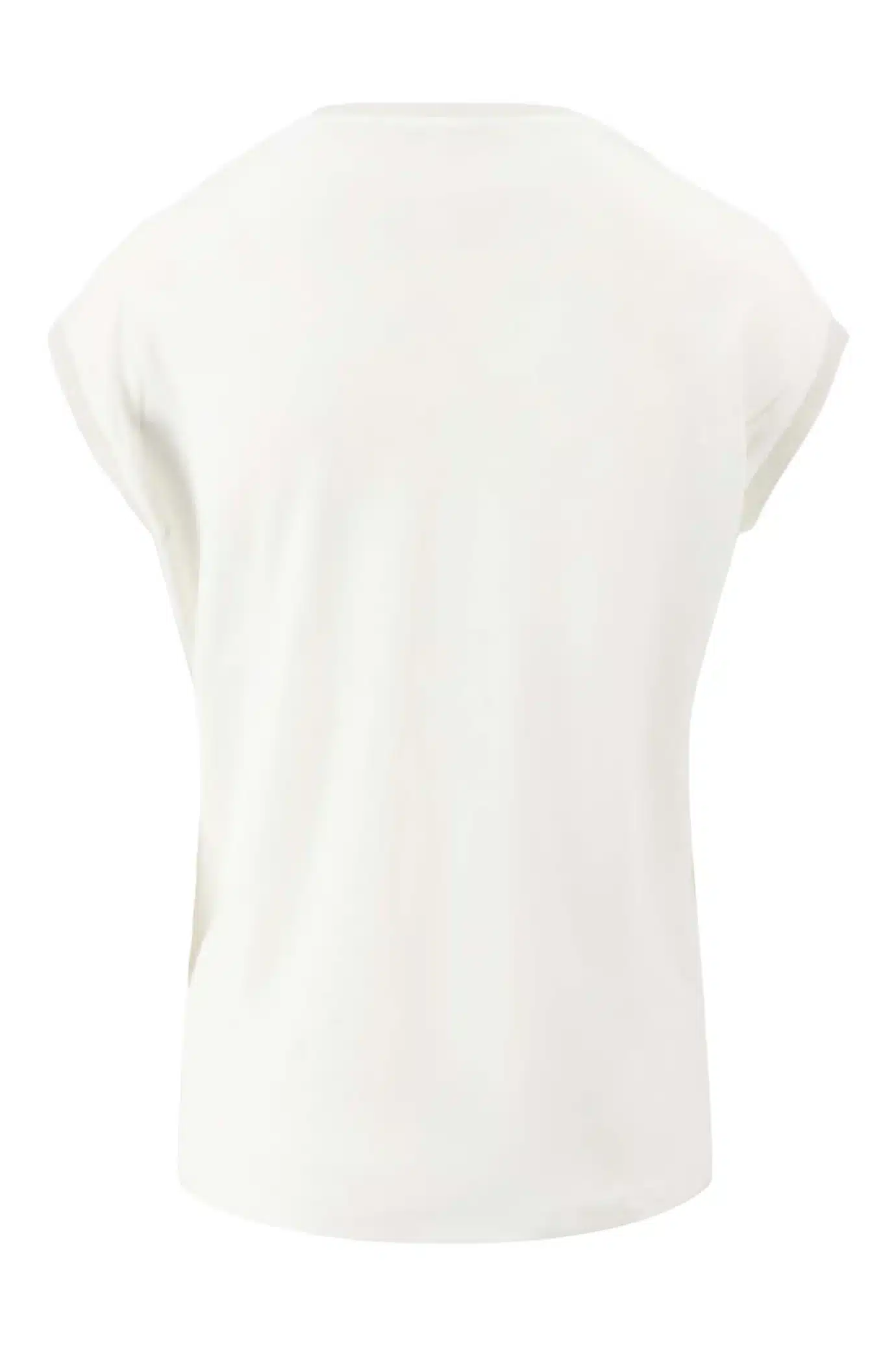 Zusss - V hals top met lurex boord - light mossgreen / off white S - Afbeelding 4