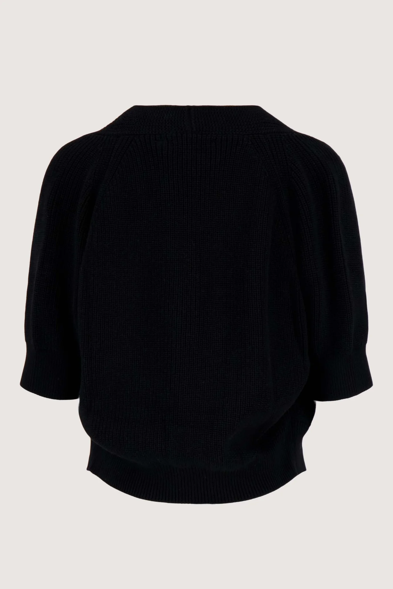 ZUSSS - vest met vleermuis mouwen met broche - BLACK - Afbeelding 4