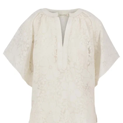 ZUSSS - ORGANZA BLOUSE - OFF WHITE