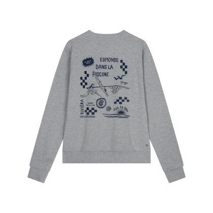 EDMONDS - Dans la piscine sweat grey mel Dans la piscine  GREY