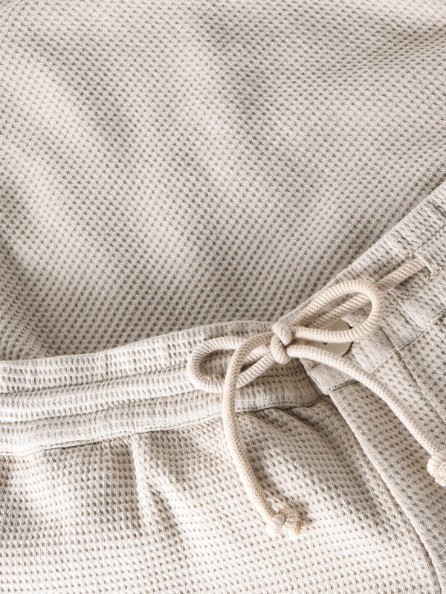 Knowledgecotton apparel - Ash comfort waffle shorts - Light feather grey - Afbeelding 3