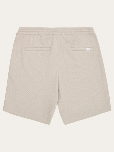 Knowledgecotton apparel - Ash comfort waffle shorts - Light feather grey - Afbeelding 4