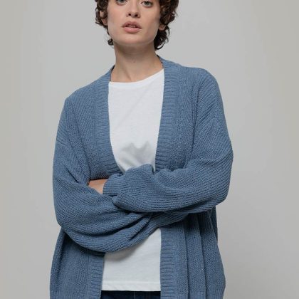 RIFO Cara Women's Recycled Cotton Jeans Cardigan - ATLANTIC BLUE