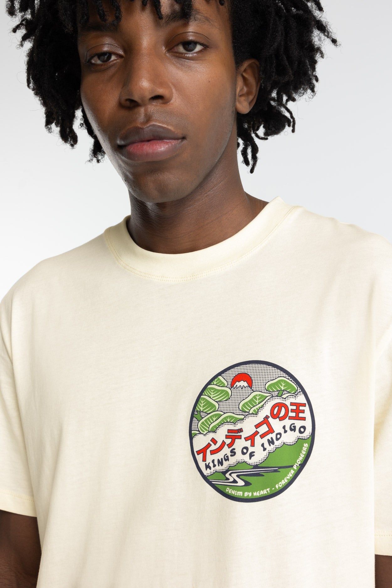 Kings of indigo: PENDA | CLOUD DANCER - t-shirt - Afbeelding 2