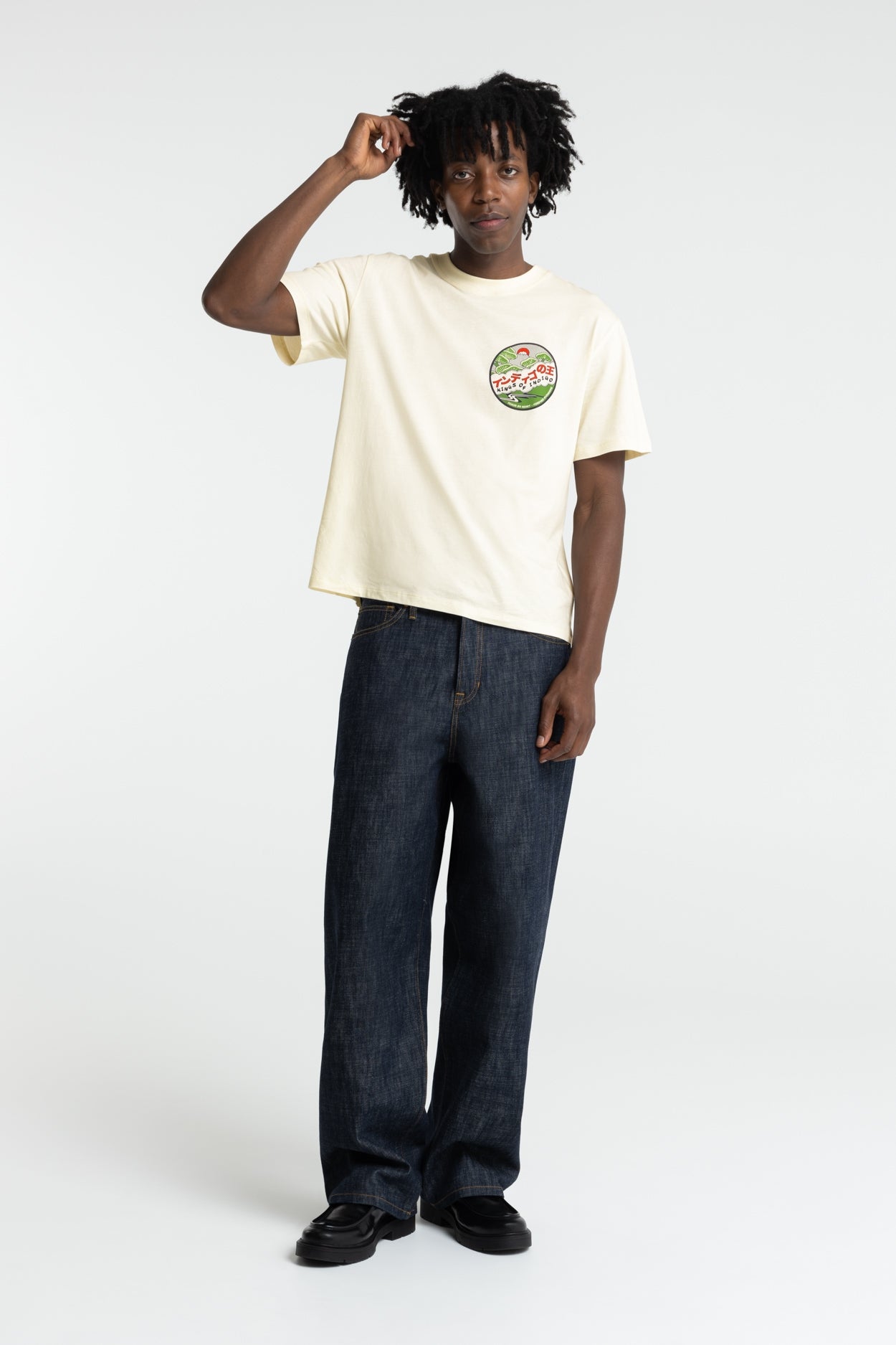 Kings of indigo: PENDA | CLOUD DANCER - t-shirt - Afbeelding 3