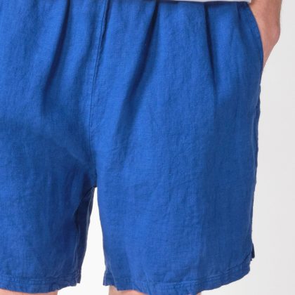 Klitmøller  BERTRAM LINEN SHORTS - SURF BLUE