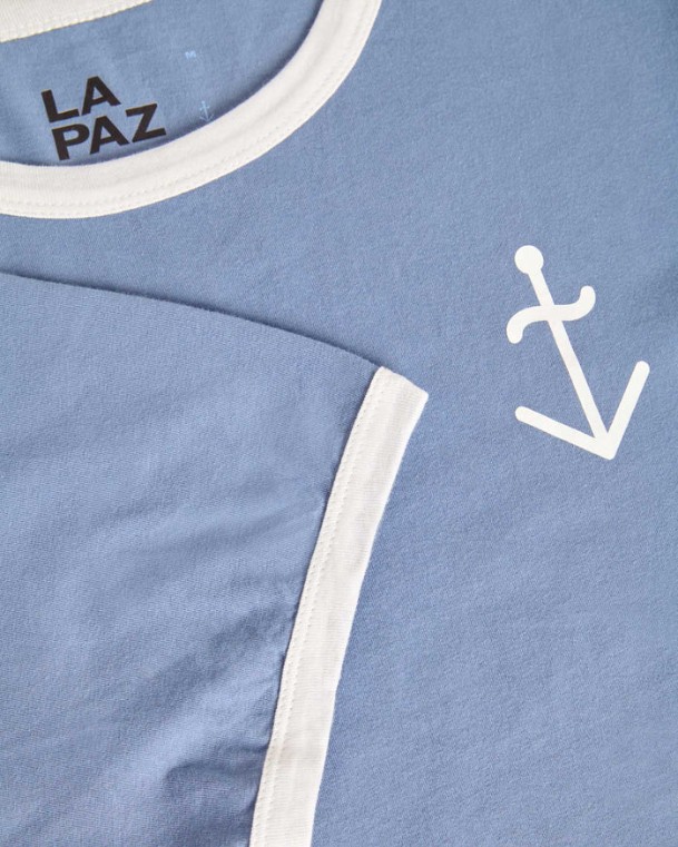 LA PAZ MENERES - INDIGO OFF WHITE LOGO - Afbeelding 2