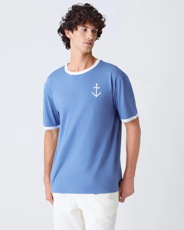 LA PAZ MENERES - INDIGO OFF WHITE LOGO - Afbeelding 3