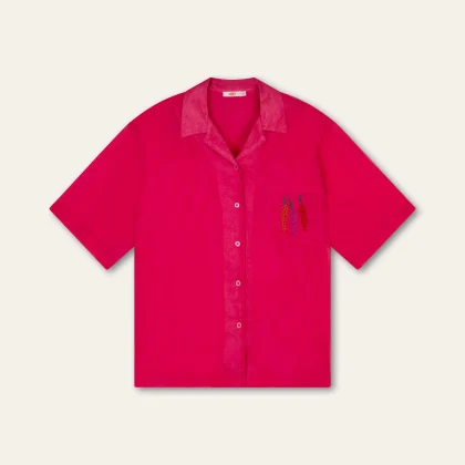 OILILY BOWLING BLOUSE - Beetroot Purple