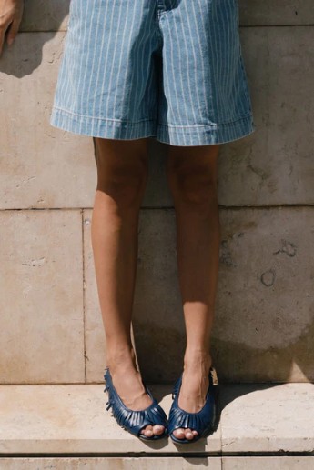 TINY BIG SISTER DENIM STRIPED BERMUDA - Afbeelding 4