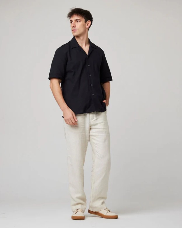 Peregrine - Windsor Linen Trousers - Beige Stripe - Afbeelding 3