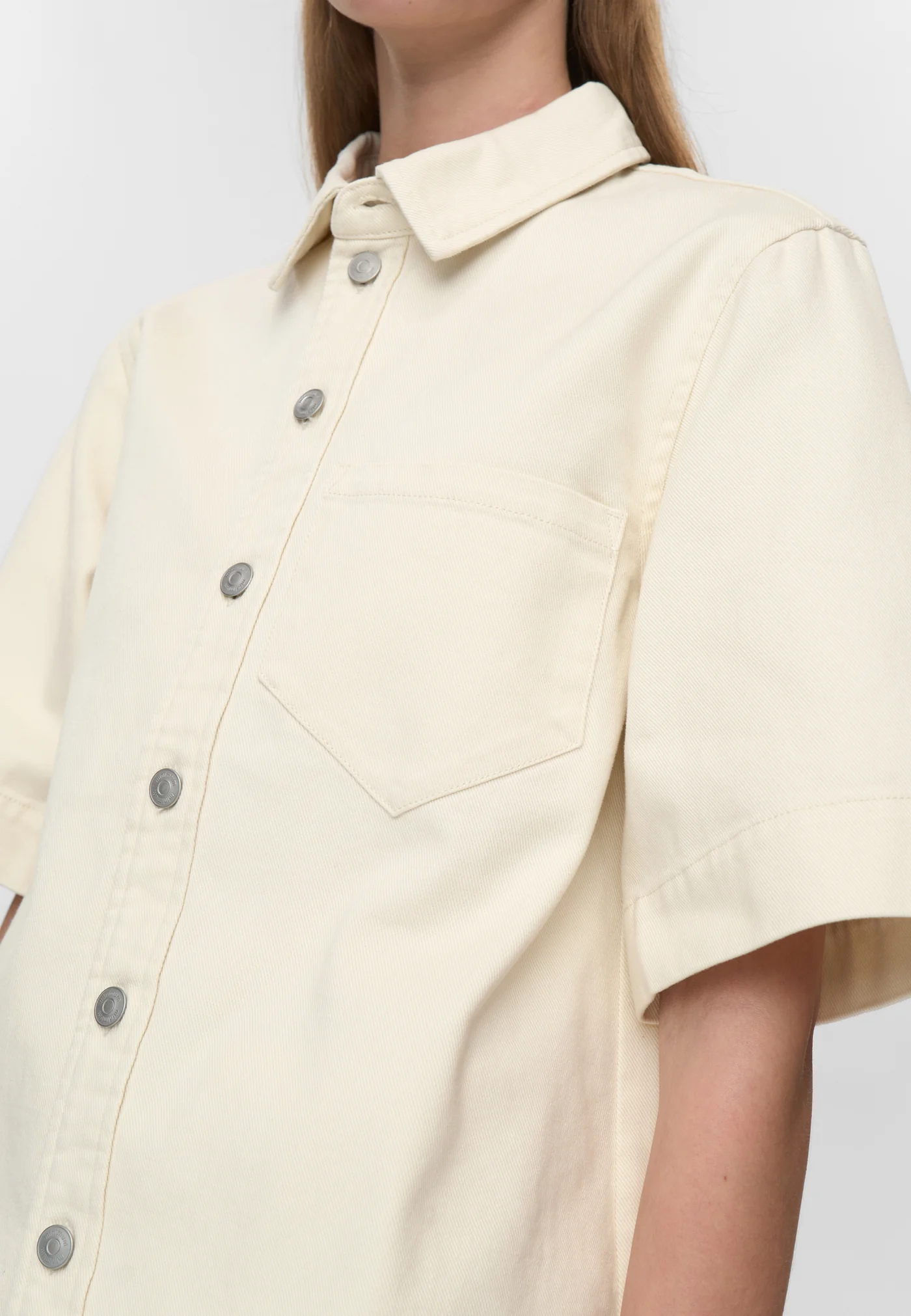 MINIMUM - VIDA SHORT SLEEVE SHIRT - WHISPER WHITE - Afbeelding 6