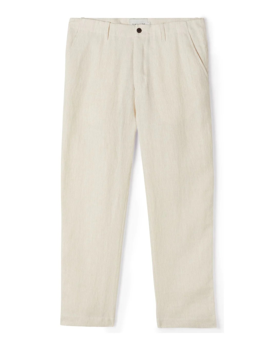 Peregrine - Windsor Linen Trousers - Beige Stripe