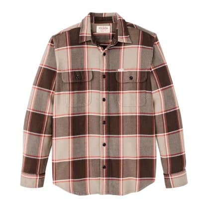 FILSON VINTAGE FLANNEL - TAN ORANGE MULT