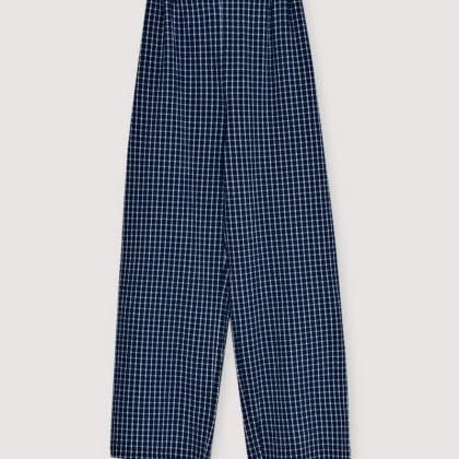 THE NEW SOCIETY - Jasmine Woman Pant - Summer Midnight Checks