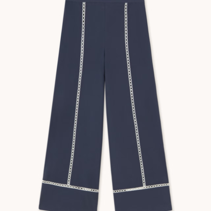 TINY BIG SISTER - Wide Pants - Navy