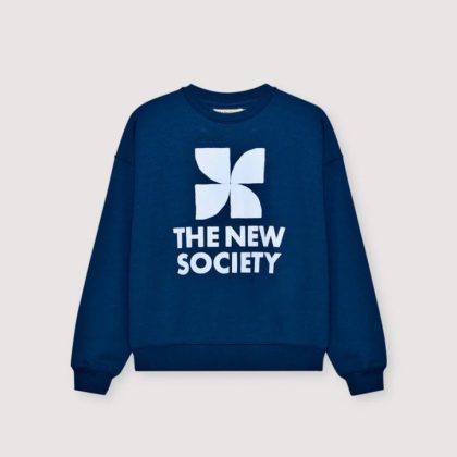 The new society - Logo Woman Sweatshirt - Ocean Indigo