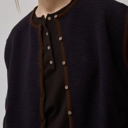ANNE MI Aya knit waistcoat